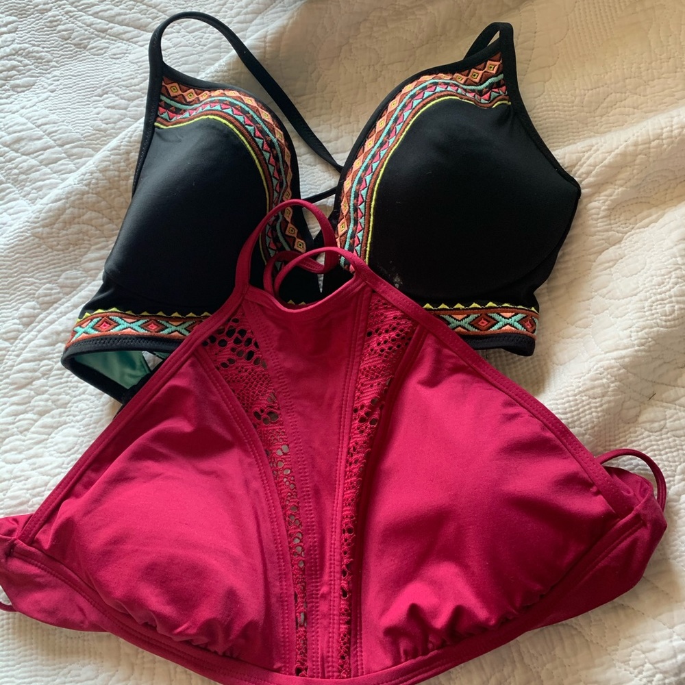 2 swim suit tops - selling together